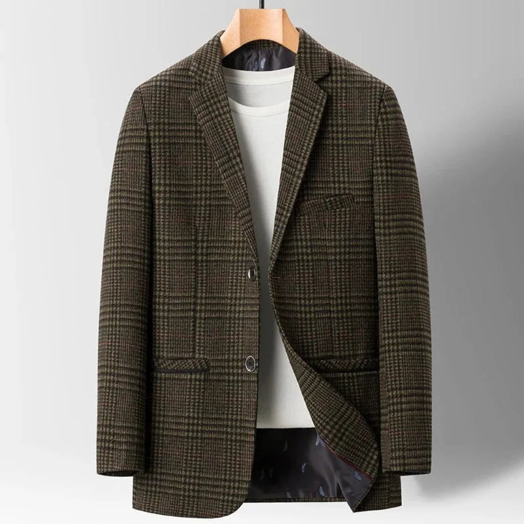 Casual wool blazer for men