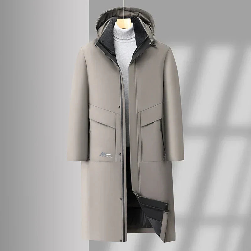 Winter parka with insulation for men