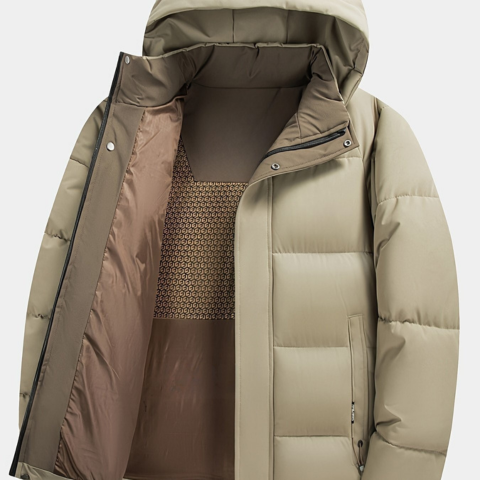 Valérian | Men's Hooded Winter Jacket — Warmth & Modern Elegance