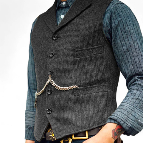 Frédy | Men's Suit Vest — Urban Chic & Authentic Details