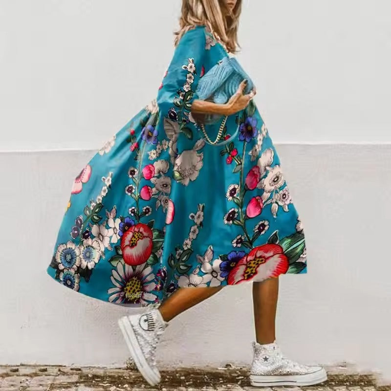 Women’s Floral Oversized Dress | Smock