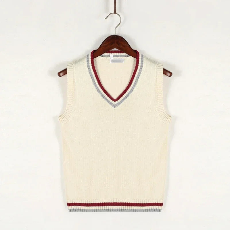 Christof - Sleeveless V-neck knitted sweater for men
