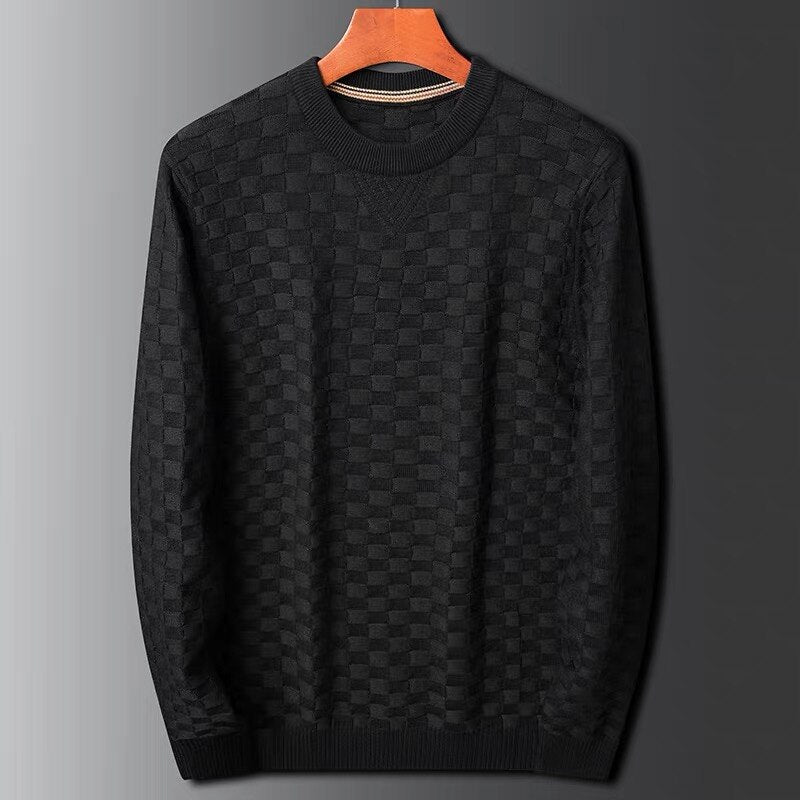Stefan | Stylish Autumn Waffle Knit Sweater with Crew Neck for Men