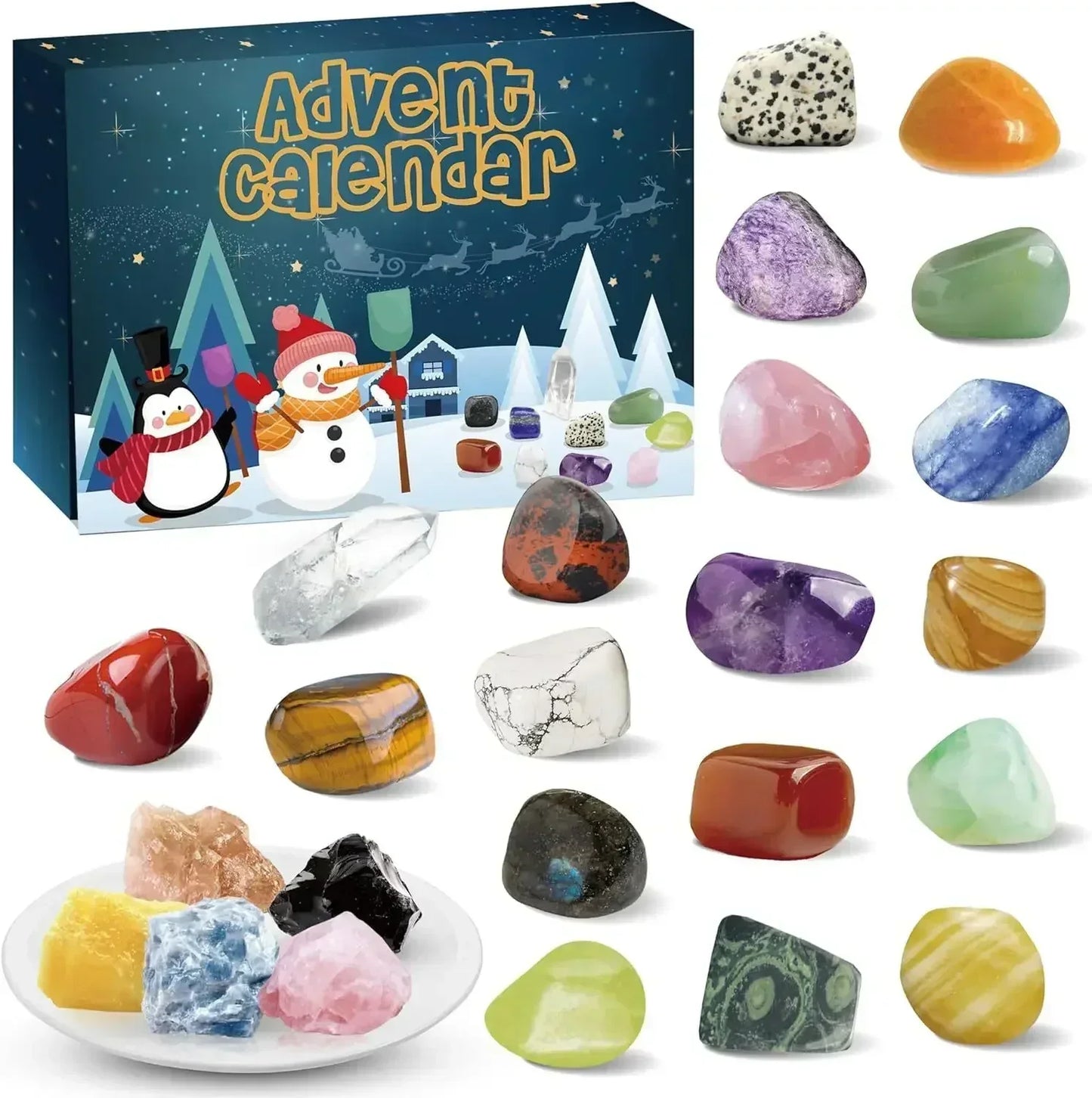 Ava Crystal Advent Calendar with Precious Stones