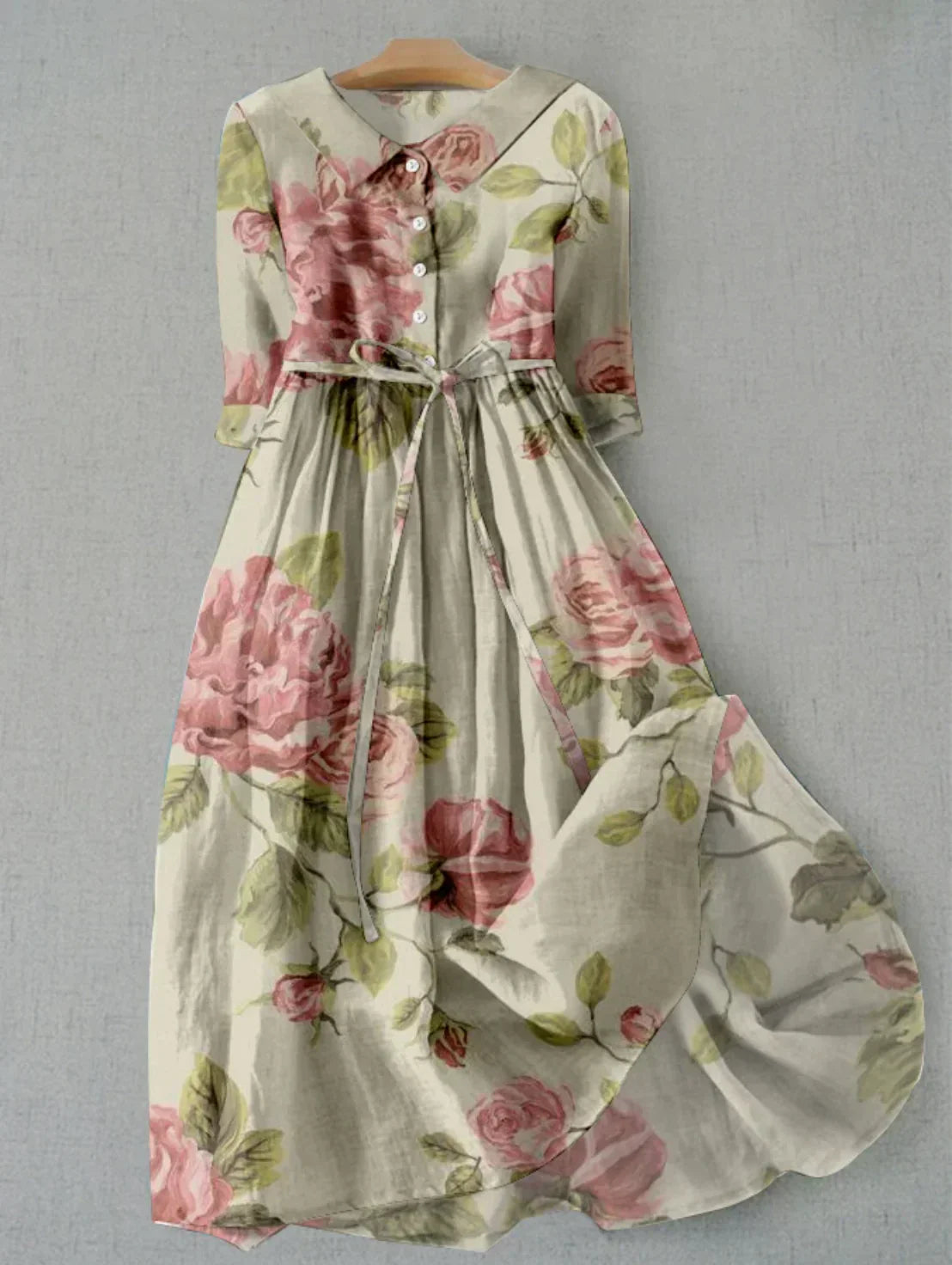 Pastel Floral Midi Dress Charlotte For Summer โ TrendAura