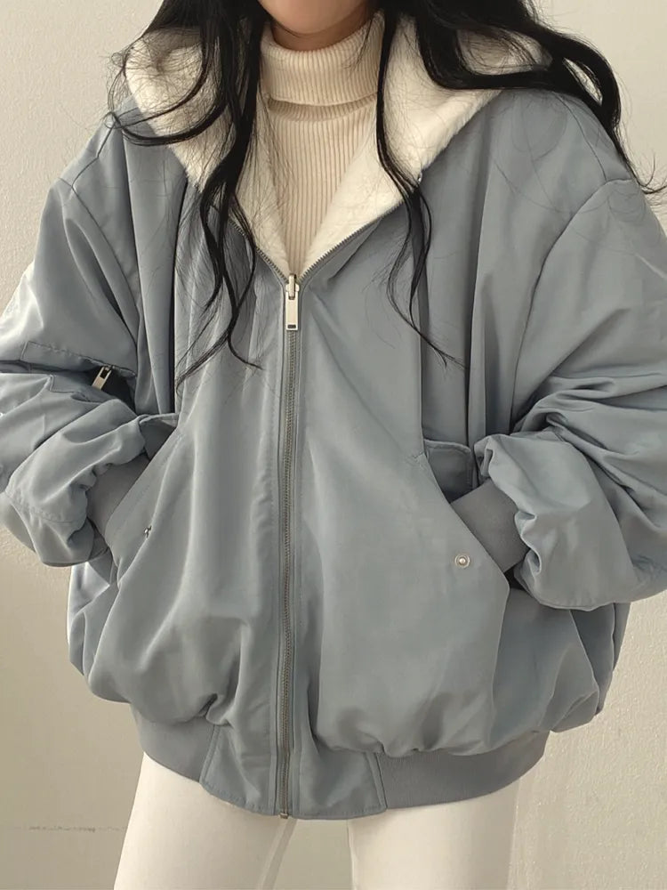 Women's Winter Bomber Jacket | Oversize