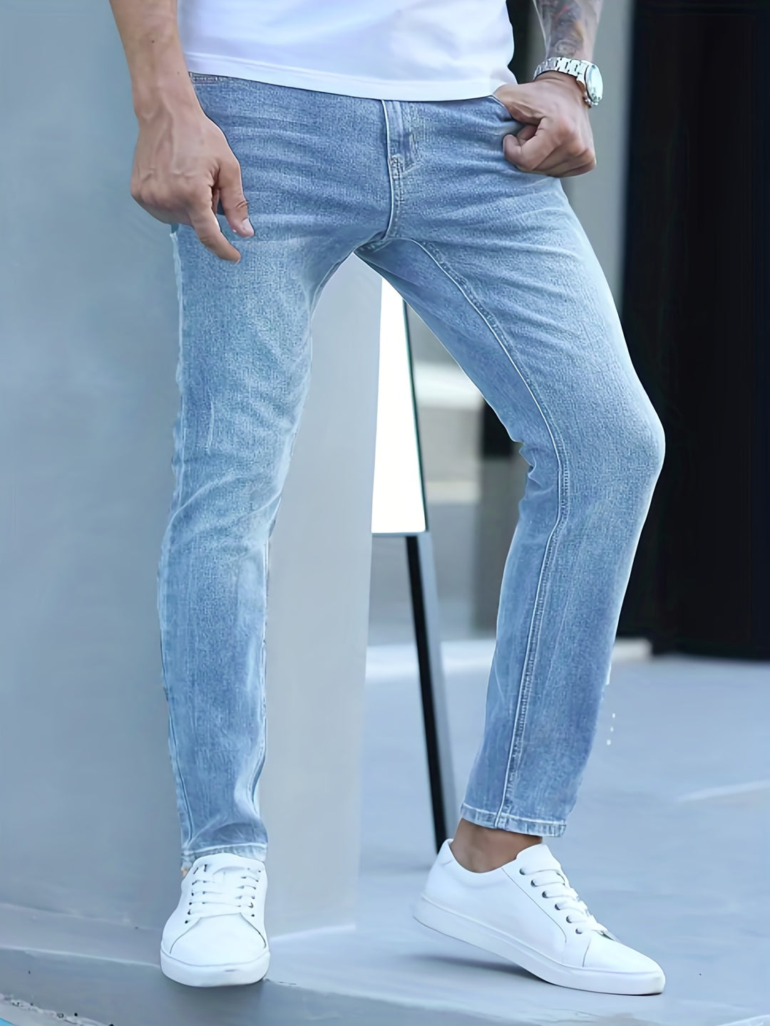 Slim Fit Stretch Jeans for Men
