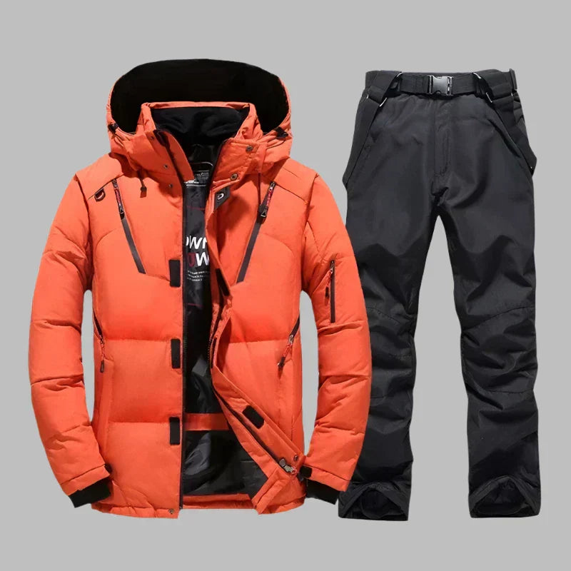 Waterproof and warm ski set for men