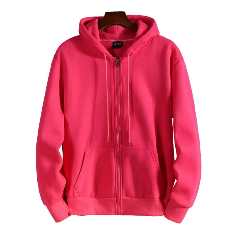 Unisex hoodie with zipper
