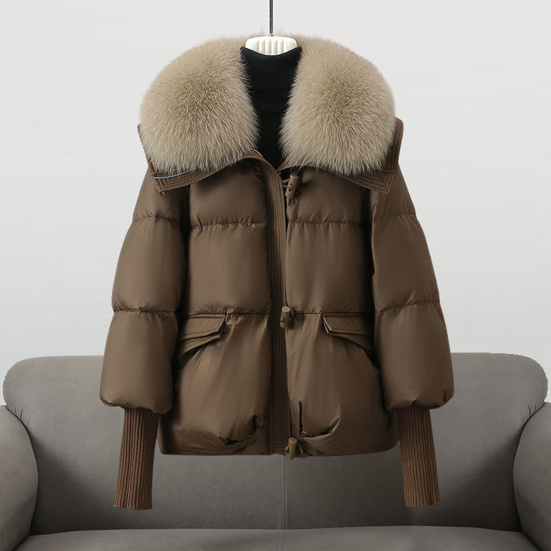 Women’s Fur Collar Puffer Jacket | Warm