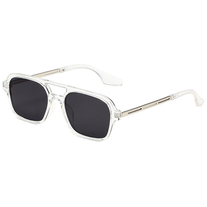 Vintage sunglasses with polygonal design and UV protection
