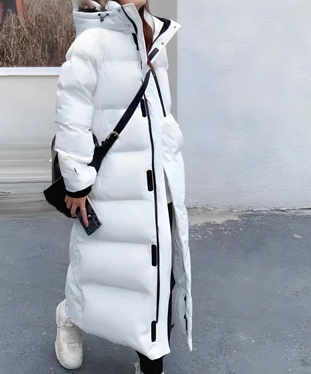 Water- and windproof long winter jacket