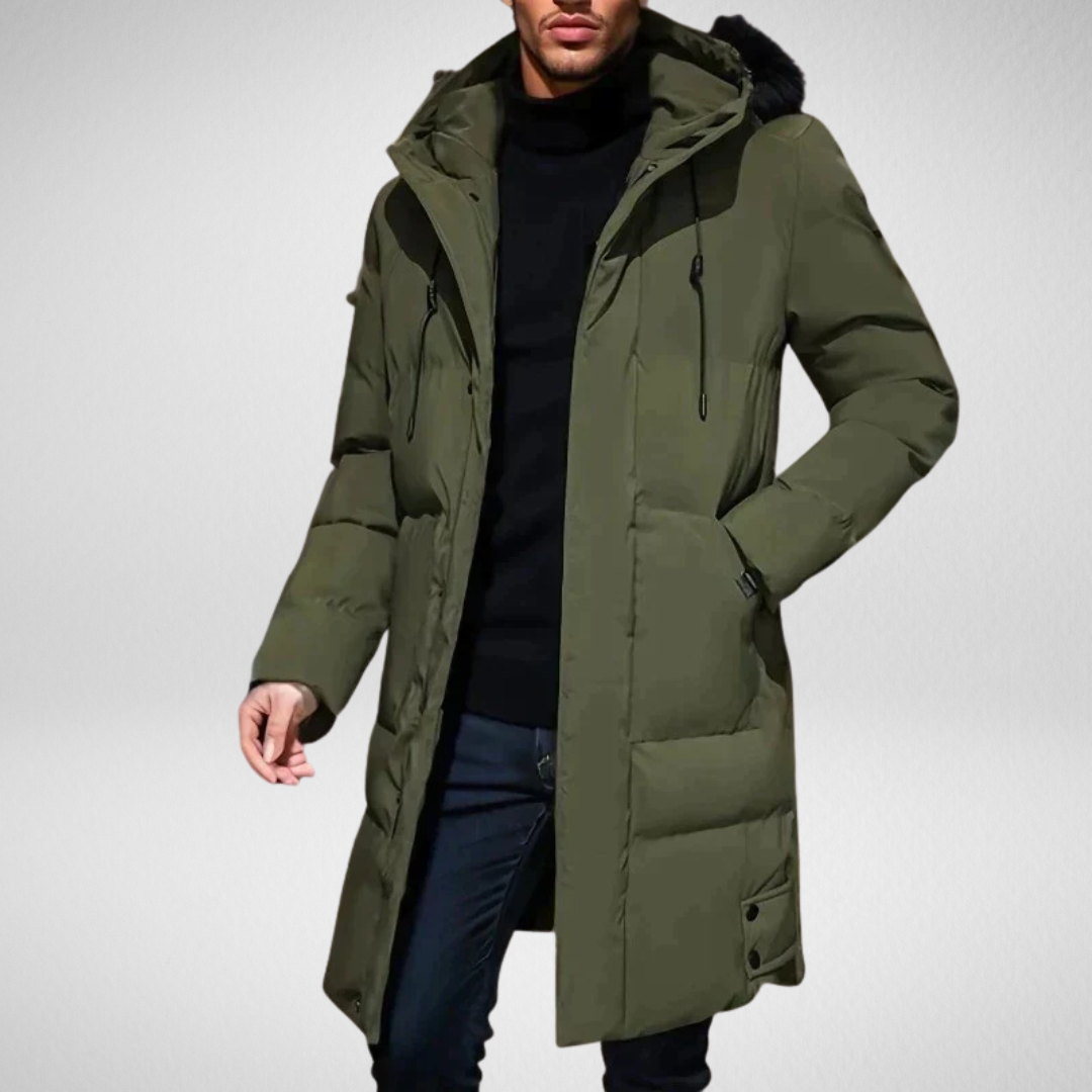 Waterproof men's winter parka