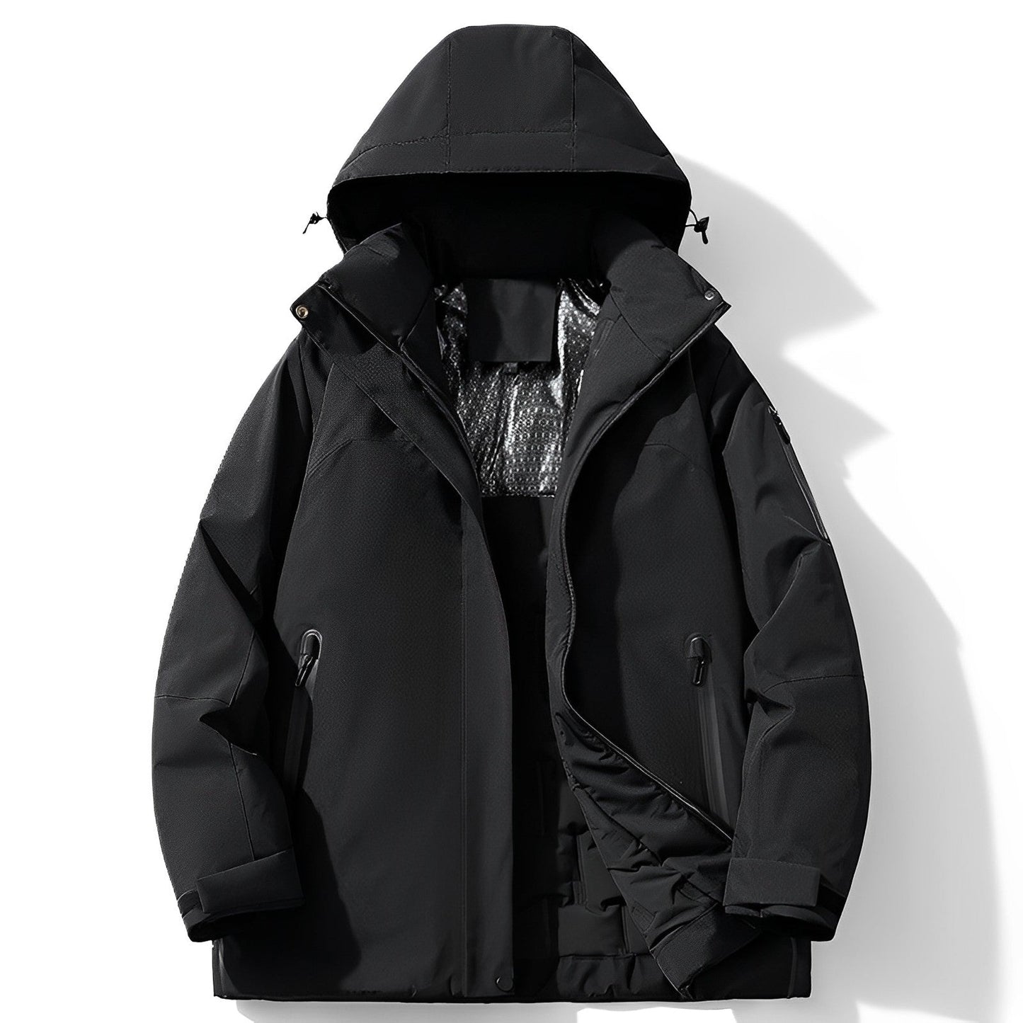 Waterproof winter jacket with fleece lining