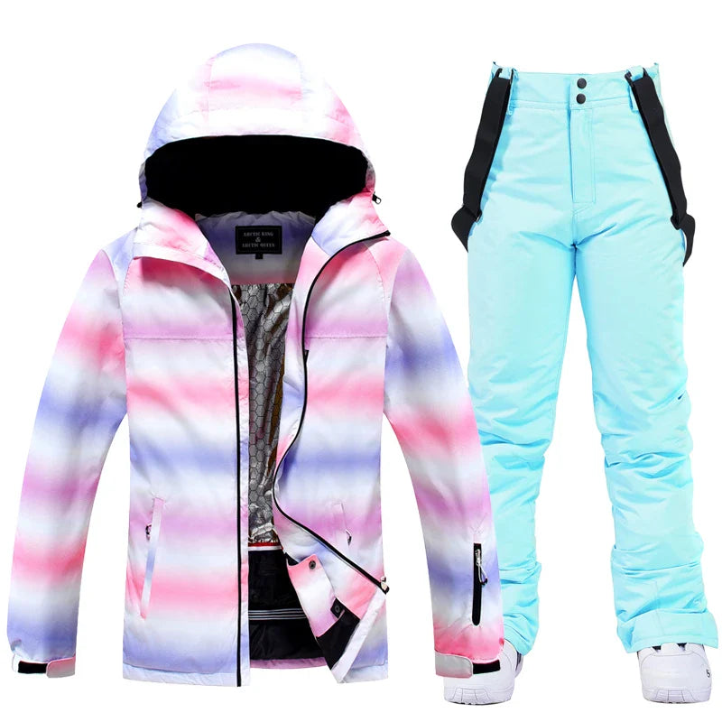 Waterproof ski suit for women