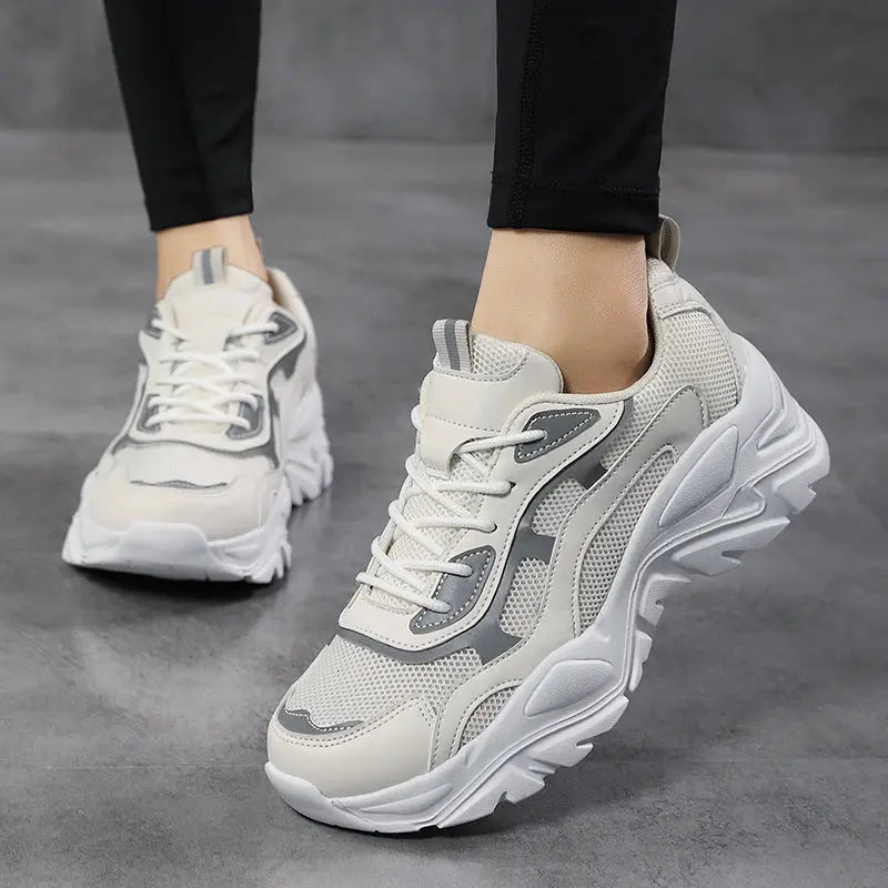 Women's sneakers with thick sole