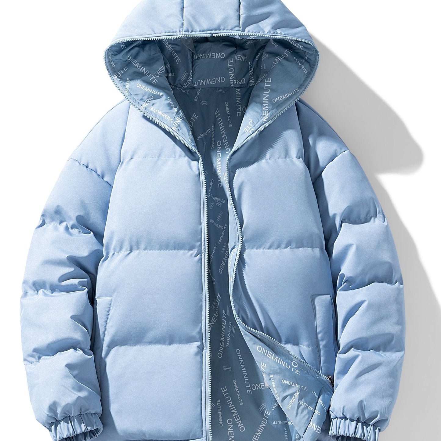 Reversible winter jacket men with hood