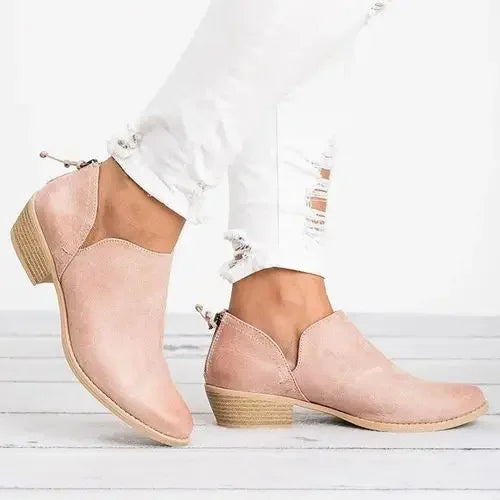 Women’s Closed Toe Flat Ankle Boots | Slip On
