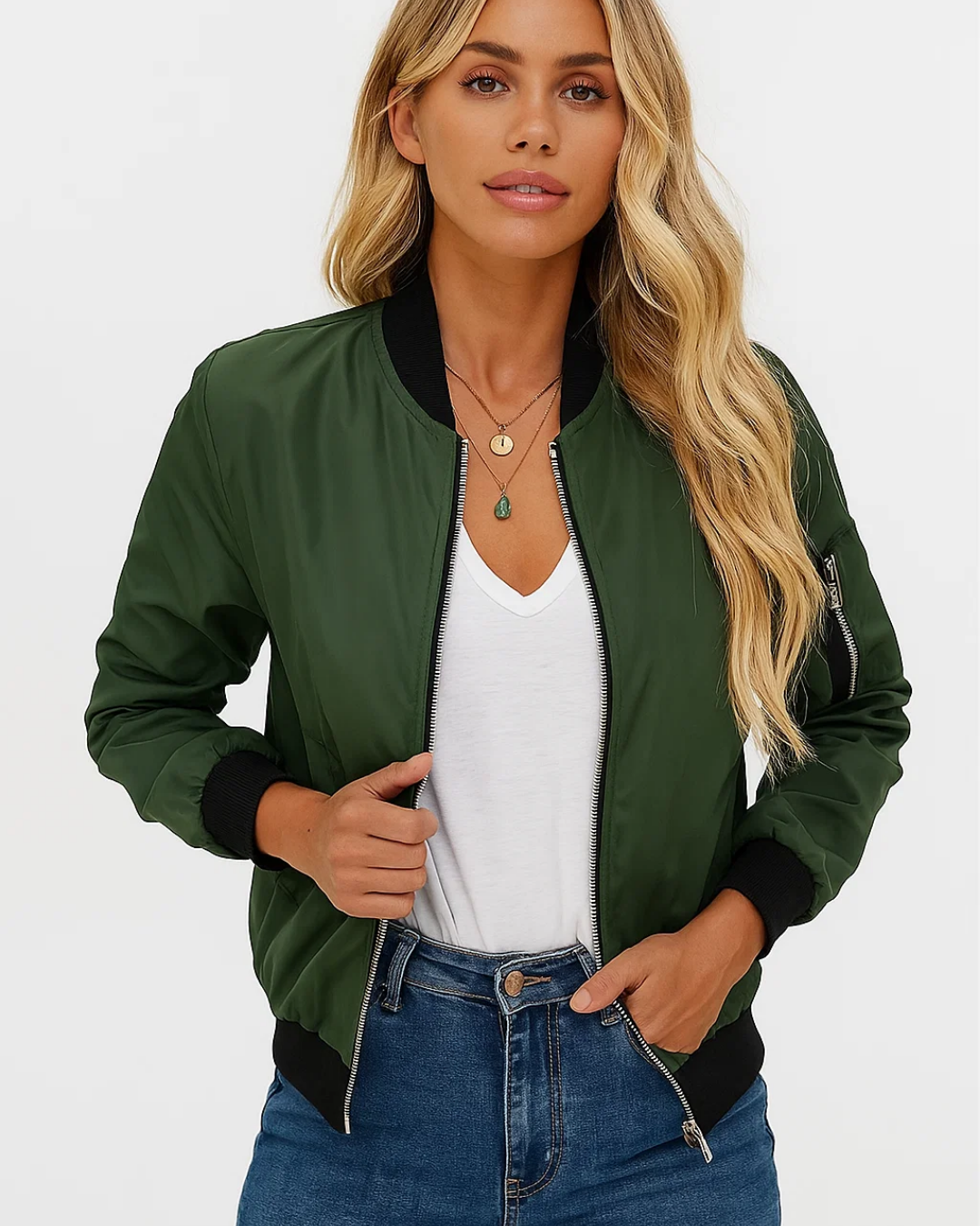 Women's Long Sleeve Zip Jacket