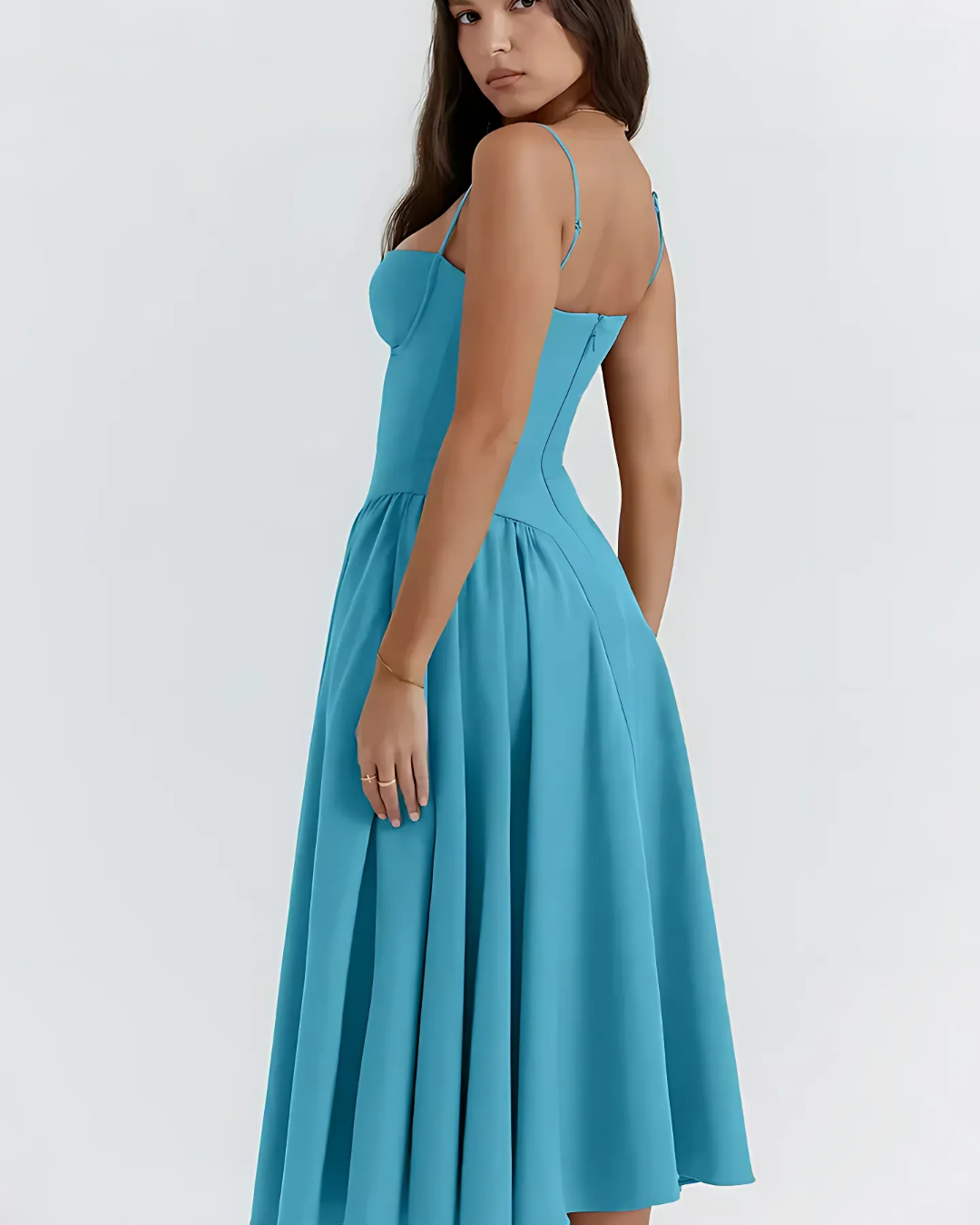 Women's Elegant Flowy Summer Midi Dress