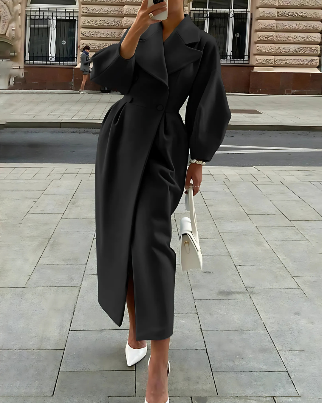 Women's Elegant Full-Length Coat