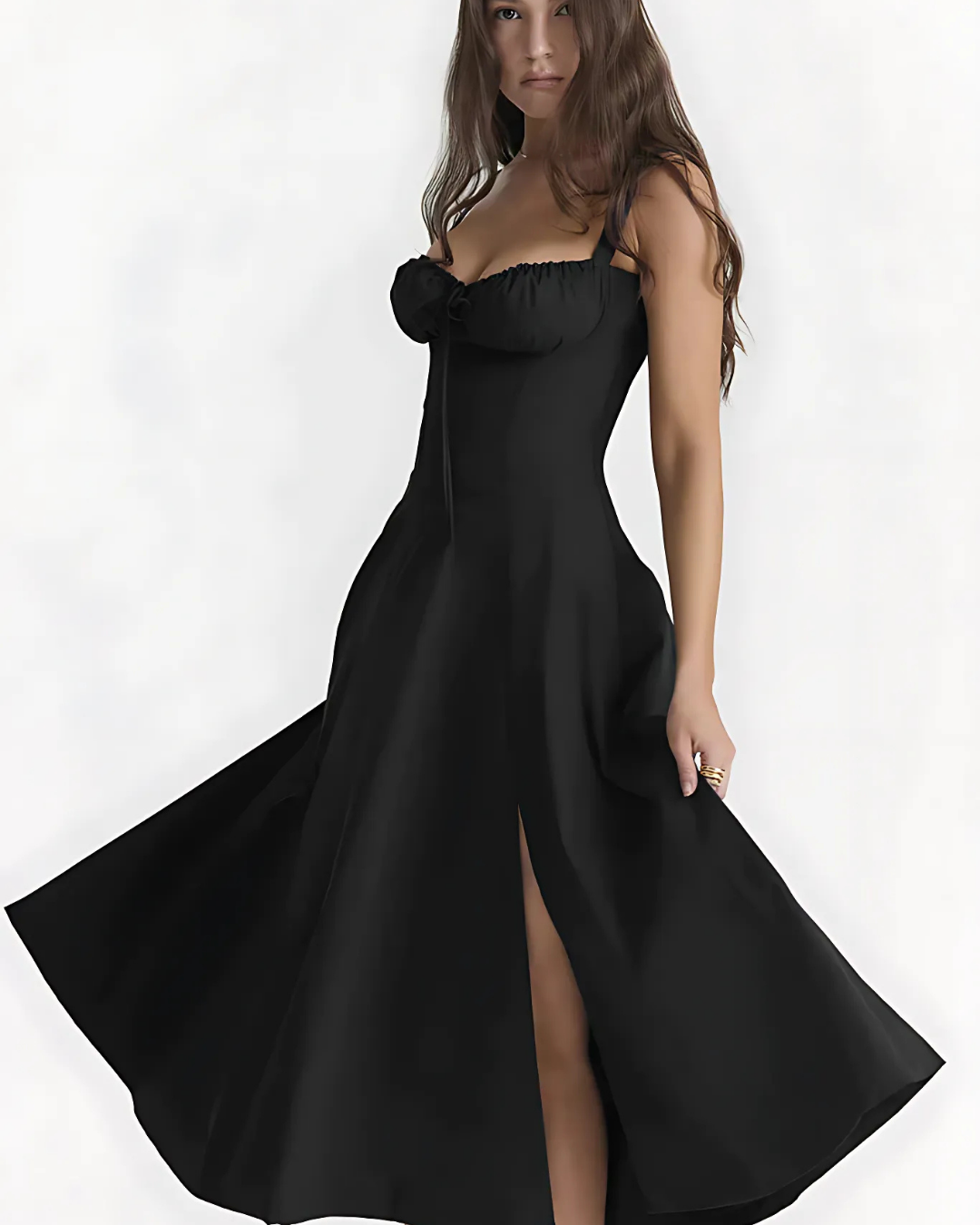 Women's Elegant Sleeveless Floral Summer Midi Dress