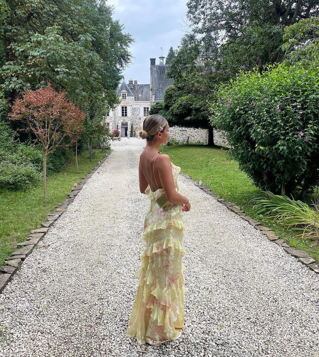 Women's Ruffle Tiered Maxi Dress