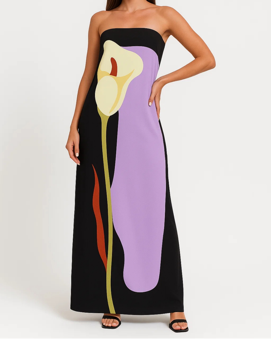 Women's Strapless Summer Maxi Dress