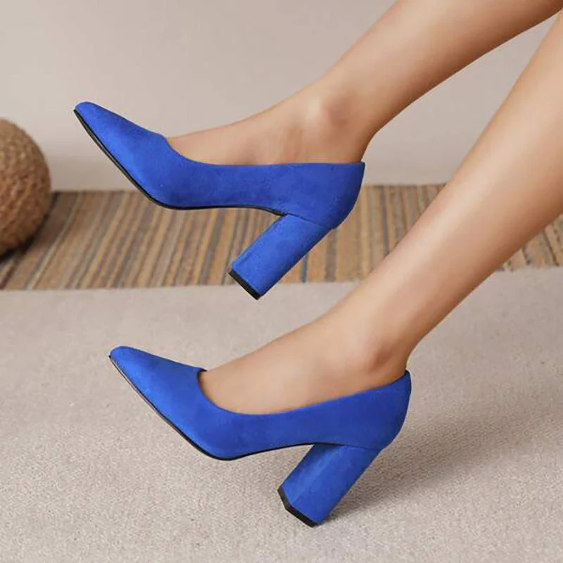 Women's pumps - Classic heel with pointed toe