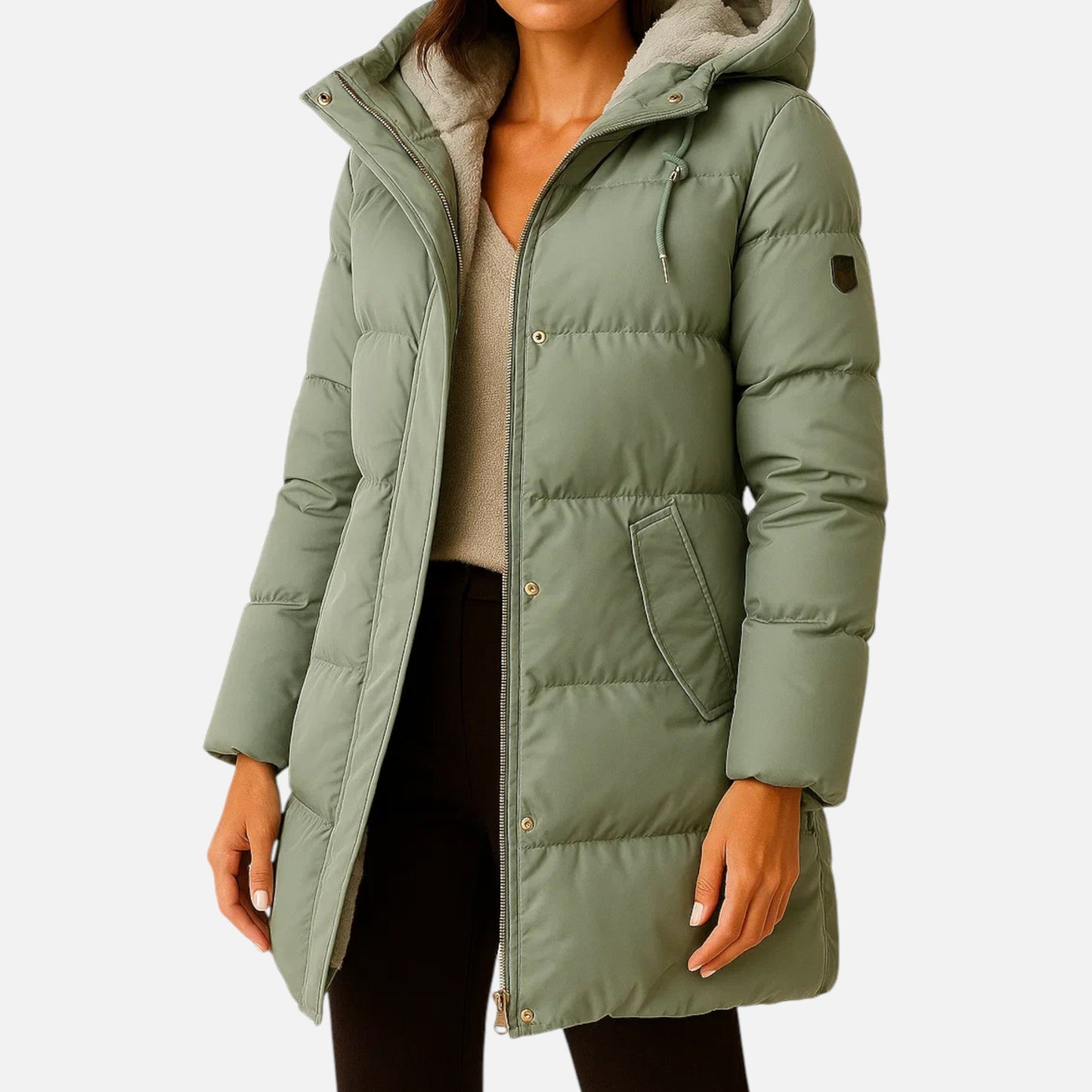 Ancient World | Elegant Down Jacket for Women – Refined Design Autumn/Winter