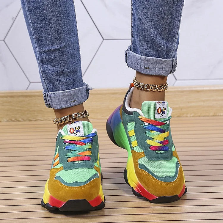 Eloura-Moda | Orthopedic Rainbow Shoes