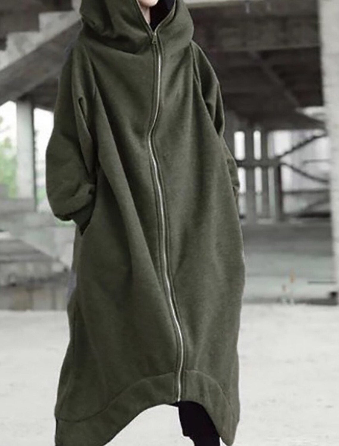 Eloura-Moda | Elegance Universal Long Coat With Hood