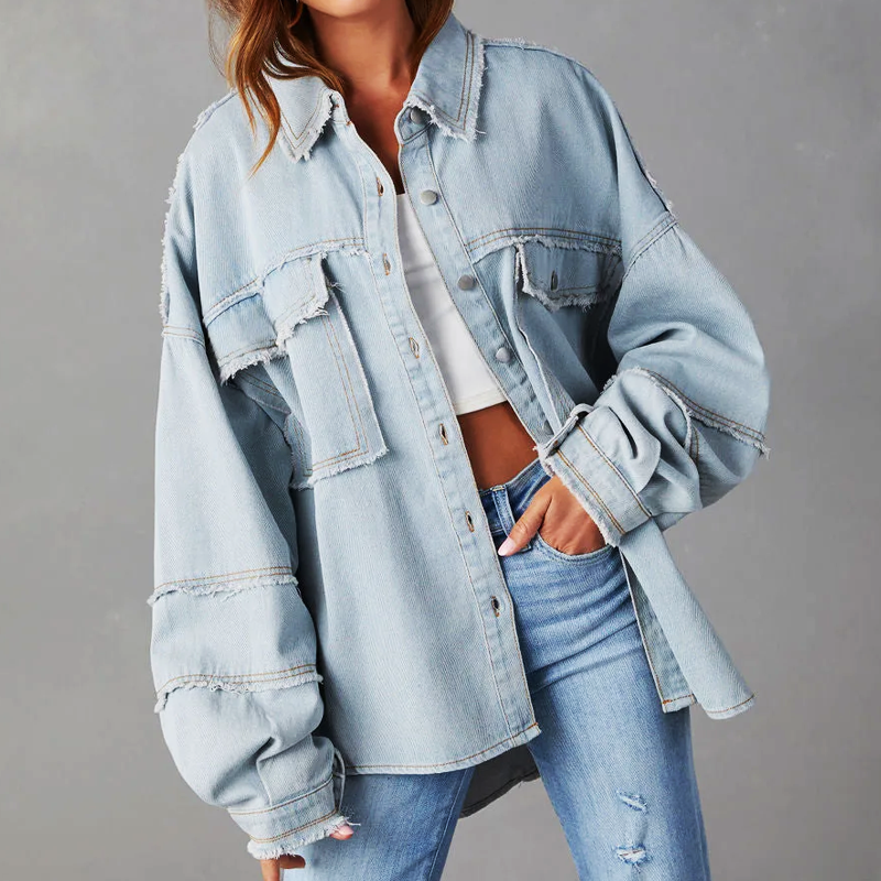 Tanja | Fashionable Vibrating Denim Jacket for Women