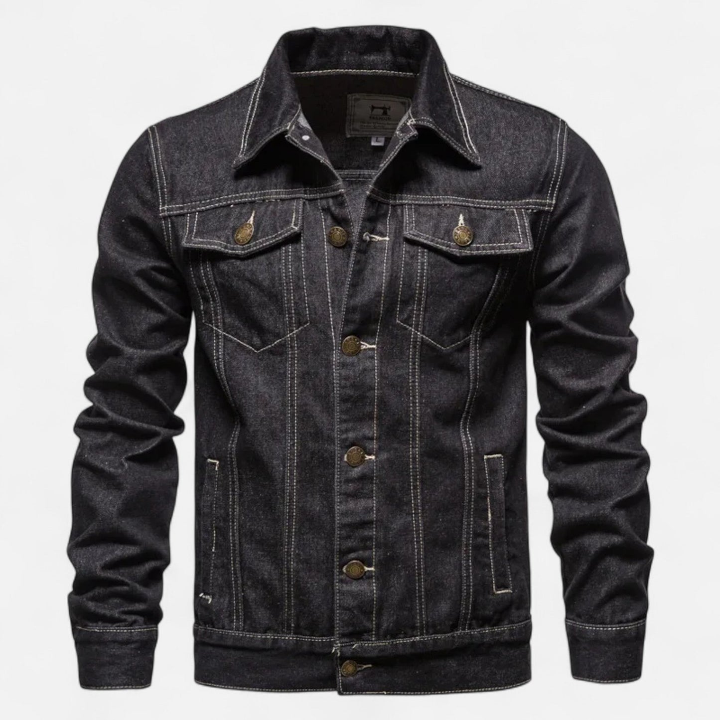 Ancient World | Men's Slim Fit Vintage Denim Jacket