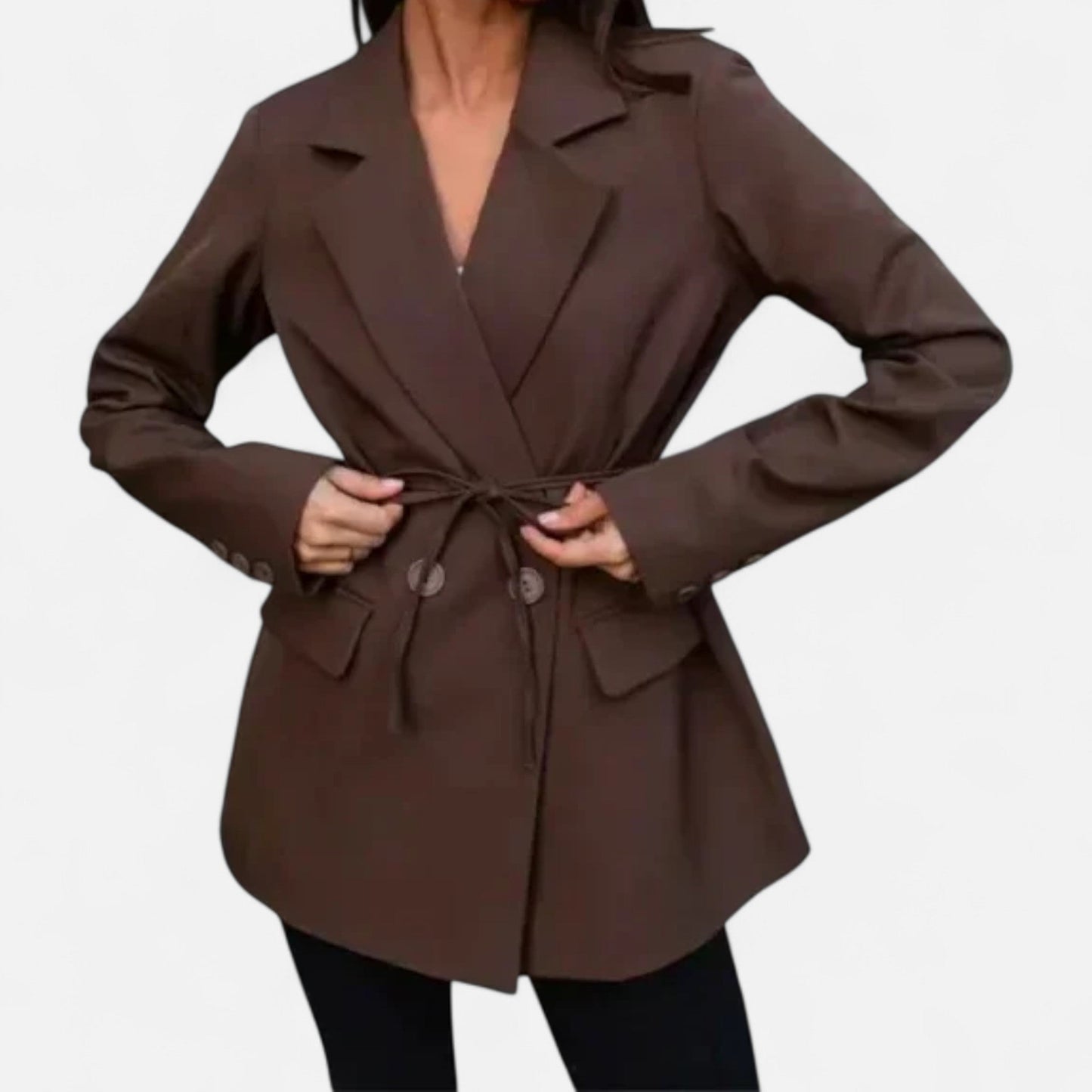 Ancient World | Women's Belted Blazer Loose Fit