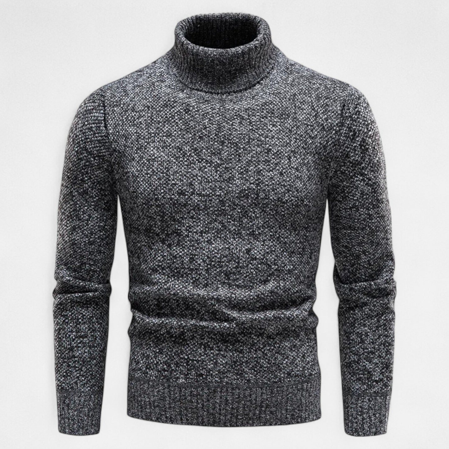 Ancient World | Men's Polar Fleece Turtleneck Slim Fit Sweater
