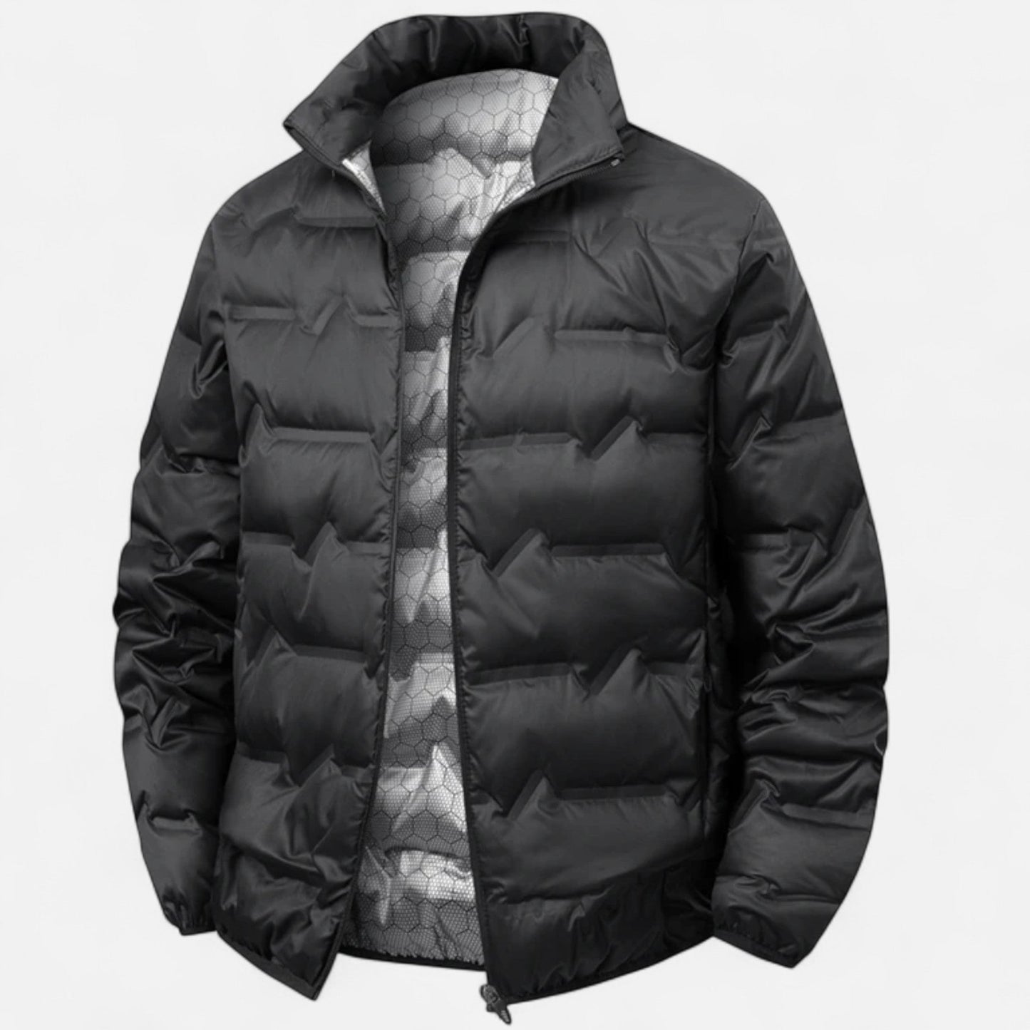 Ancient World | Men's Winter Puffer Jacket with Stand-up Collar