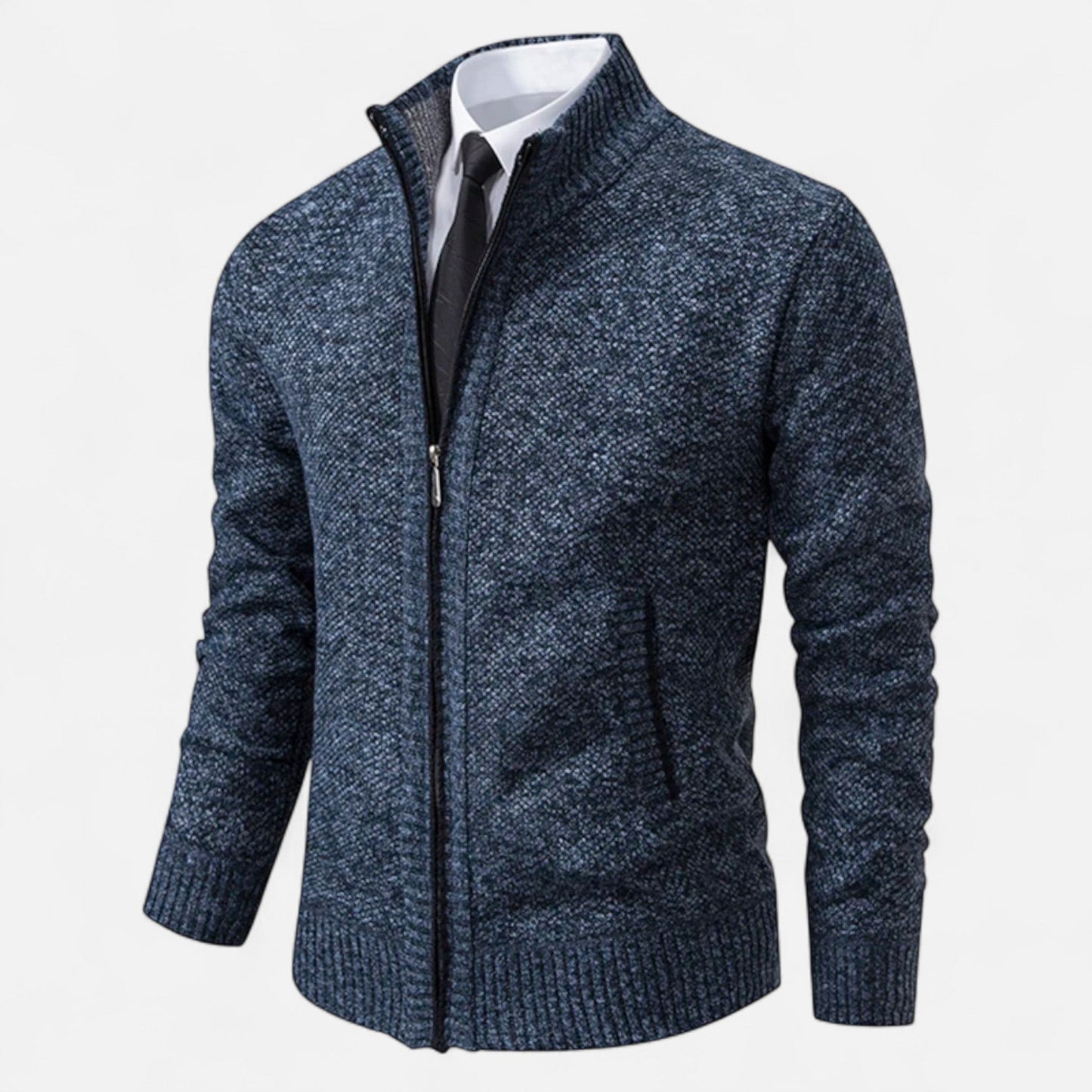 Ancient World | Men's Fleece Jacket with Zip and Stand-up Collar