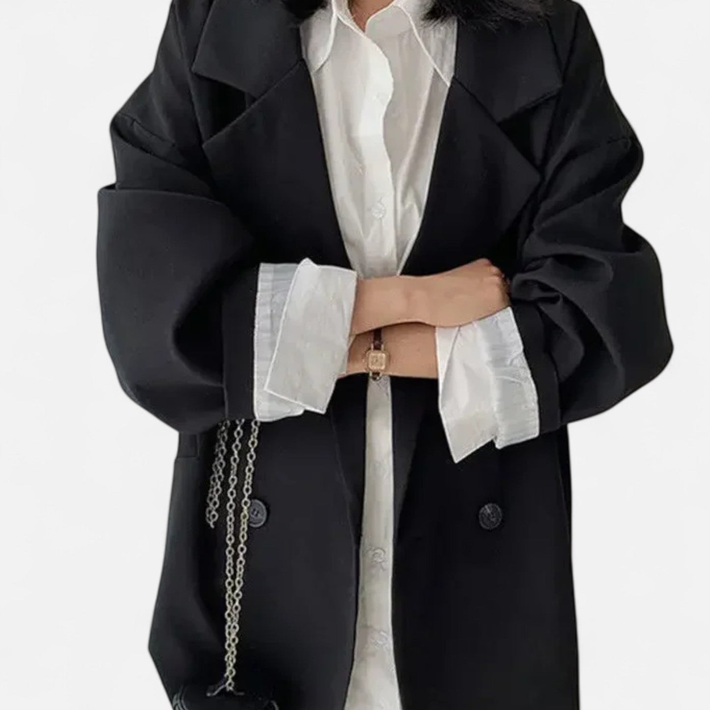 Ancient World | Women's Double-Breasted Loose Blazer