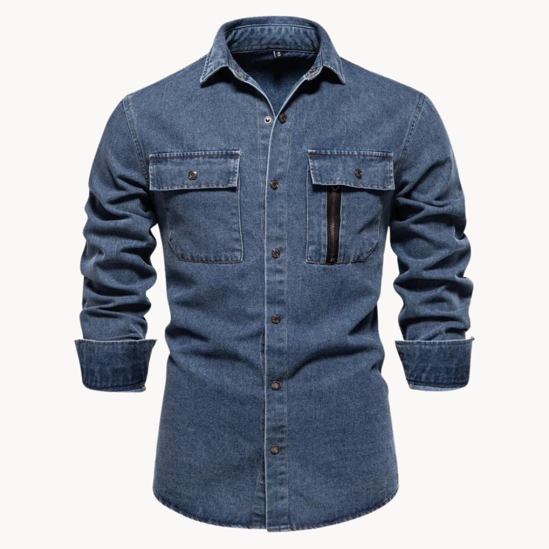 Bay | Jeans shirt with a loose fit