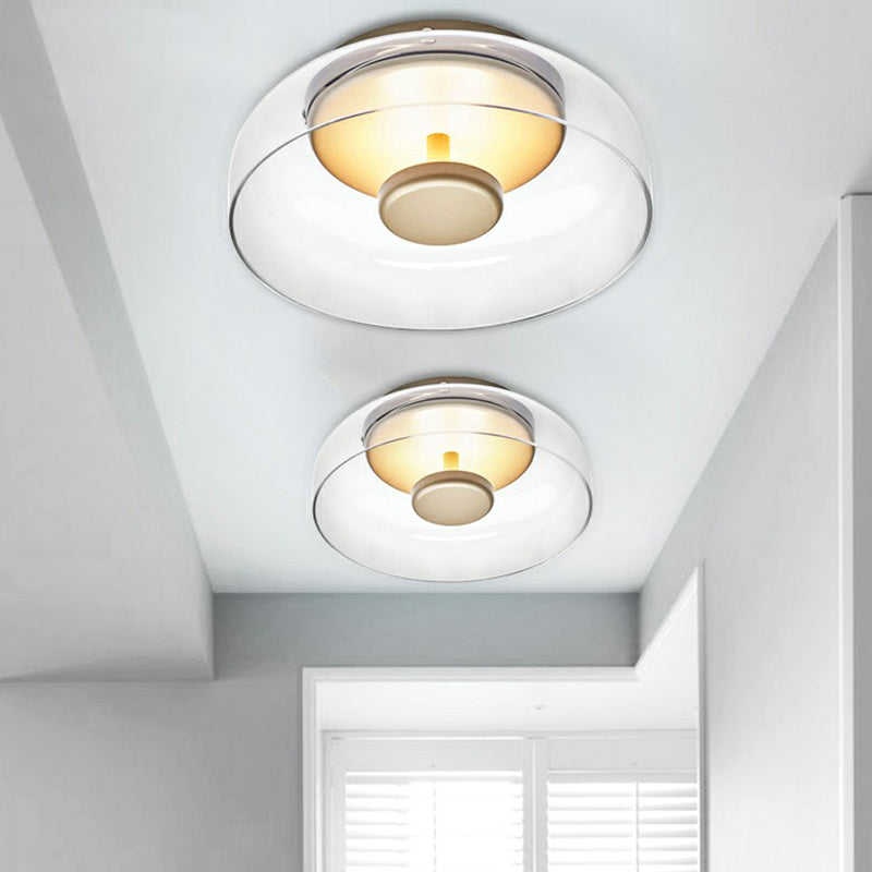 Elegant LED glass ceiling light