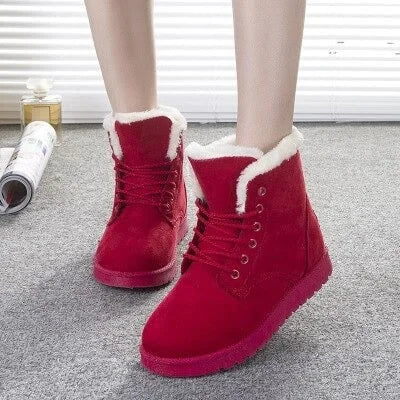 RanLinli™ | Warm Lace-Up Ankle Snow Boots