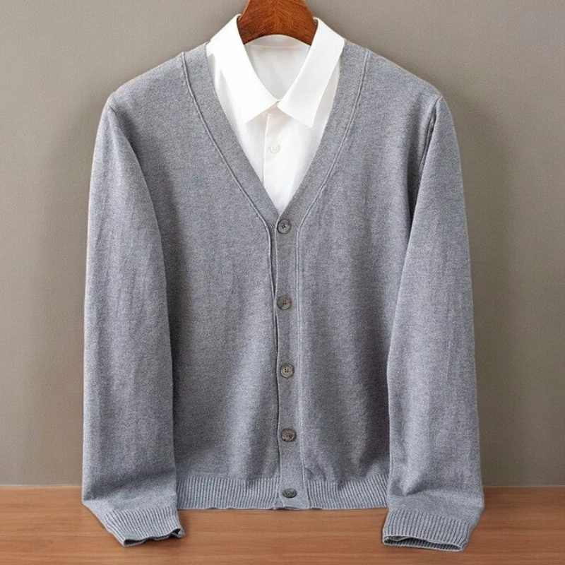 Santorini Men Classic Cashmere Cardigan