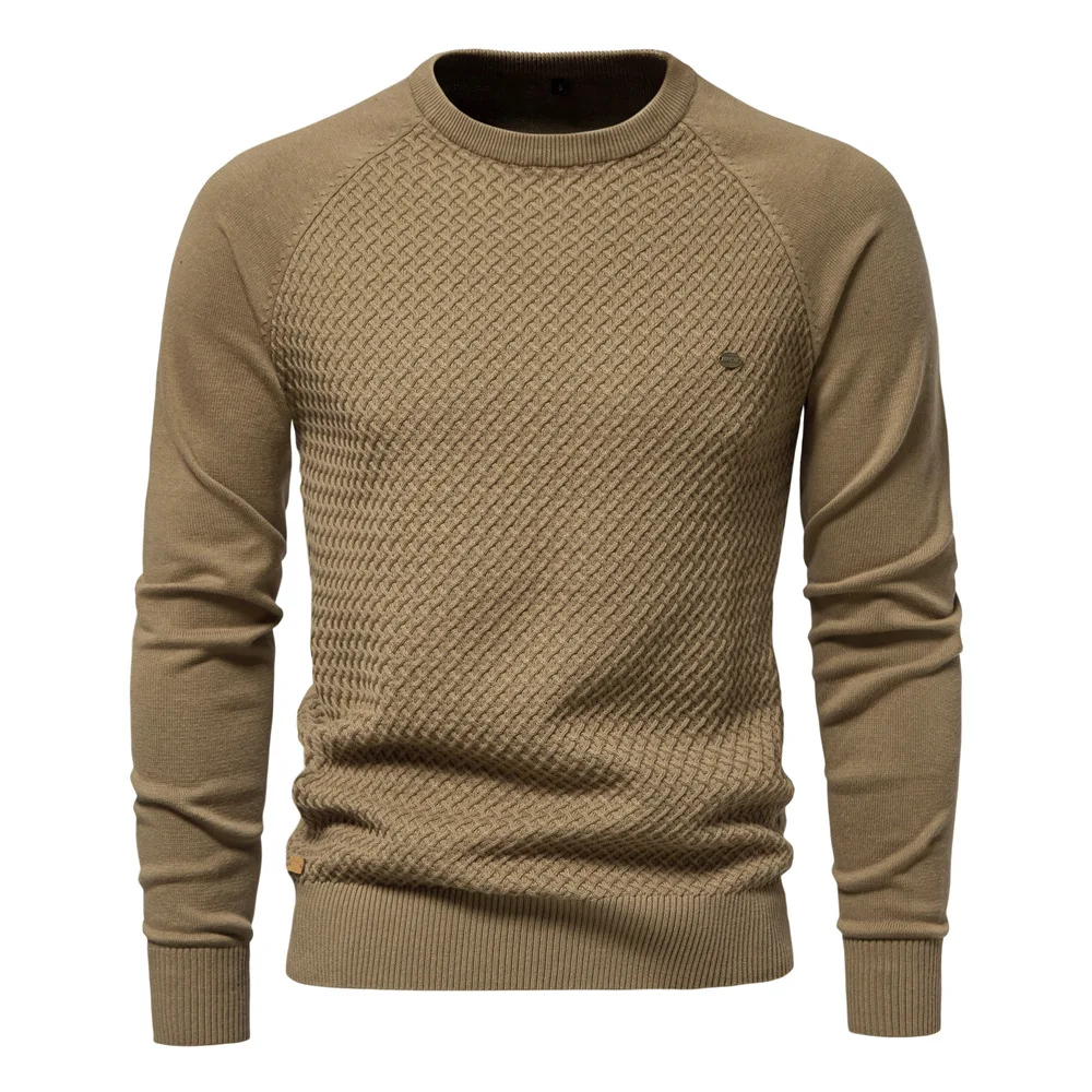 Crew‑Neck Jumper with Long Sleeves for Men