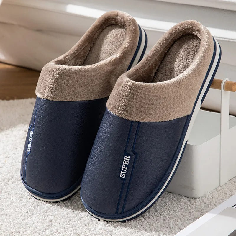 Eloura-Moda | Comfortable winter slippers with thick soles for men
