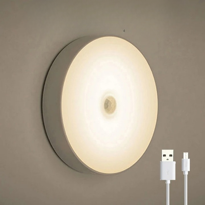 Wireless motion sensor adhesive LED lamp