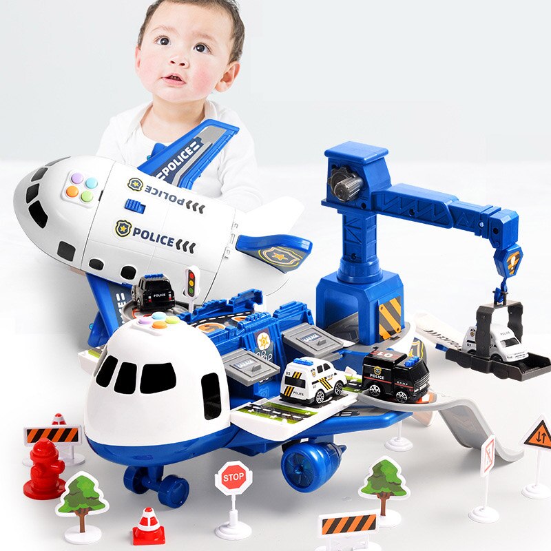 Great airplane game with construction vehicles