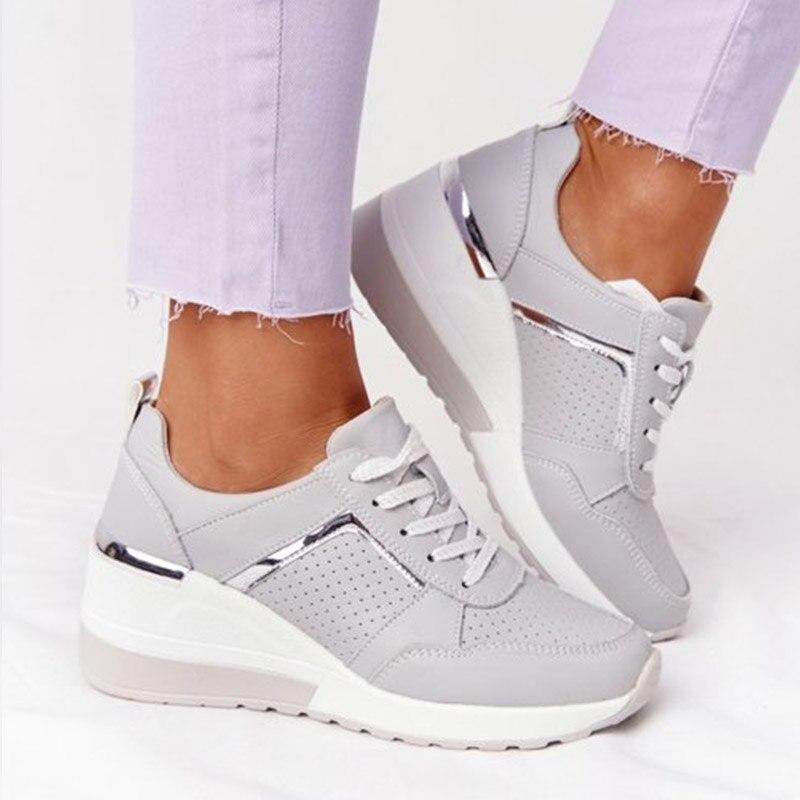 Women’s Platform Lace-Up Sneakers | Walking