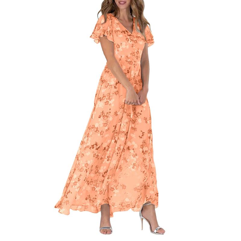 Beatrix | Flower Dress with Butterfly Sleeves for Women