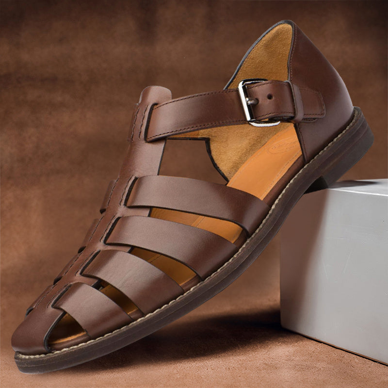 Basilius | Men's Leather Sandals for Summer